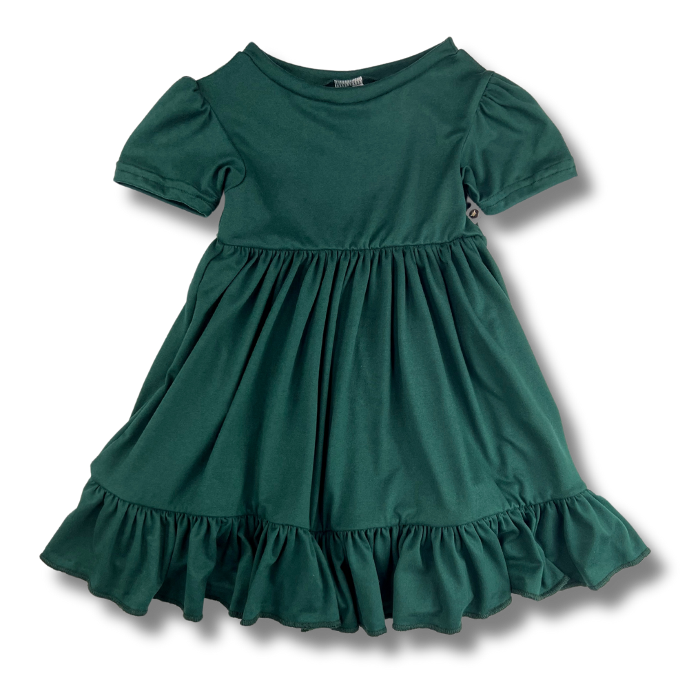 Twirl Dress - Hunter Green