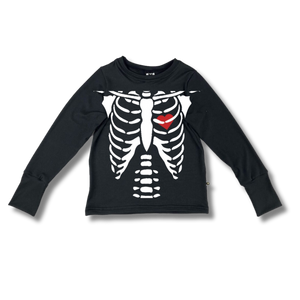 Adult Long Sleeve Graphic T-Shirt - Skeleton (Seconds)