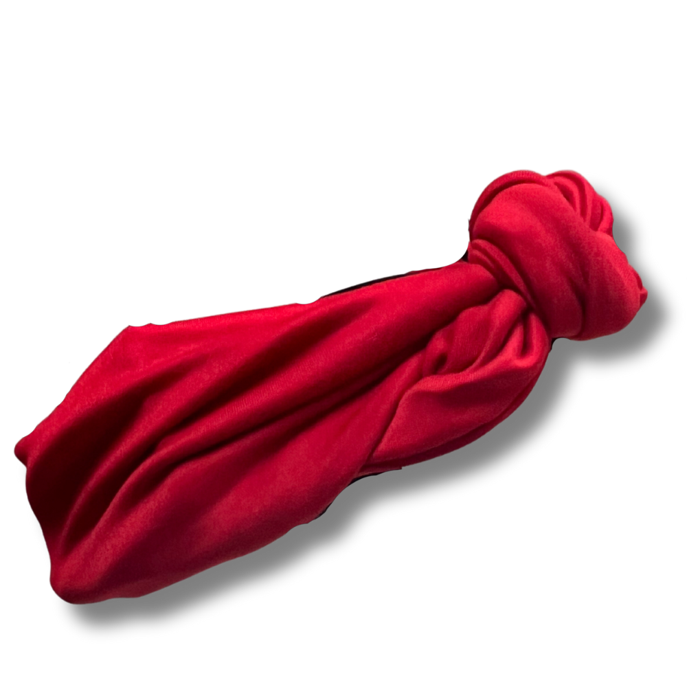 Tie-On Headband - Cherry Red