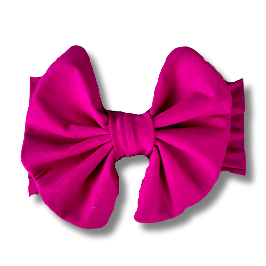 Big Bow Headband - Hot Pink