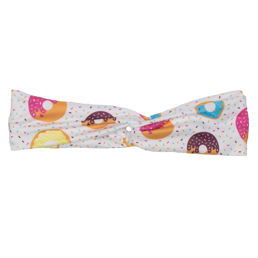 bumblito - adult headband - Sprinkles - Donut print stretchy adult headband