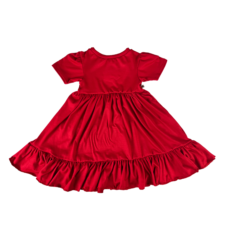 Twirl Dress - Cherry Red