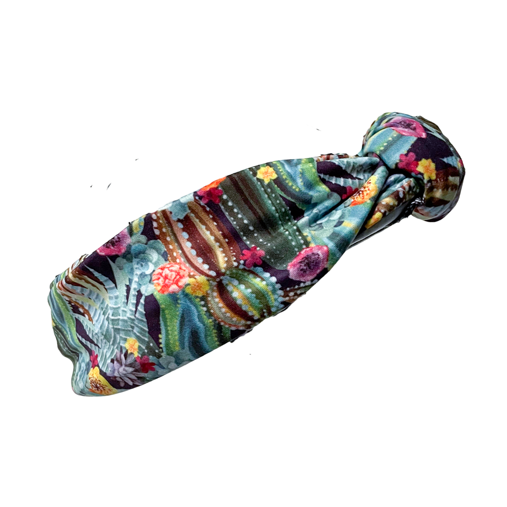 Tie-On Headband - Midnight Bloom