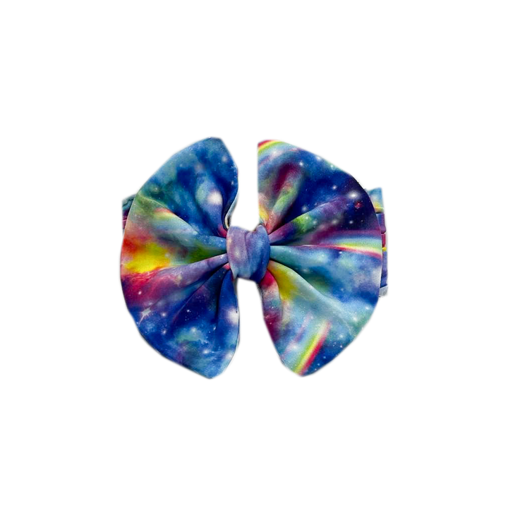 Big Bow Headband - Rainbow Galaxy