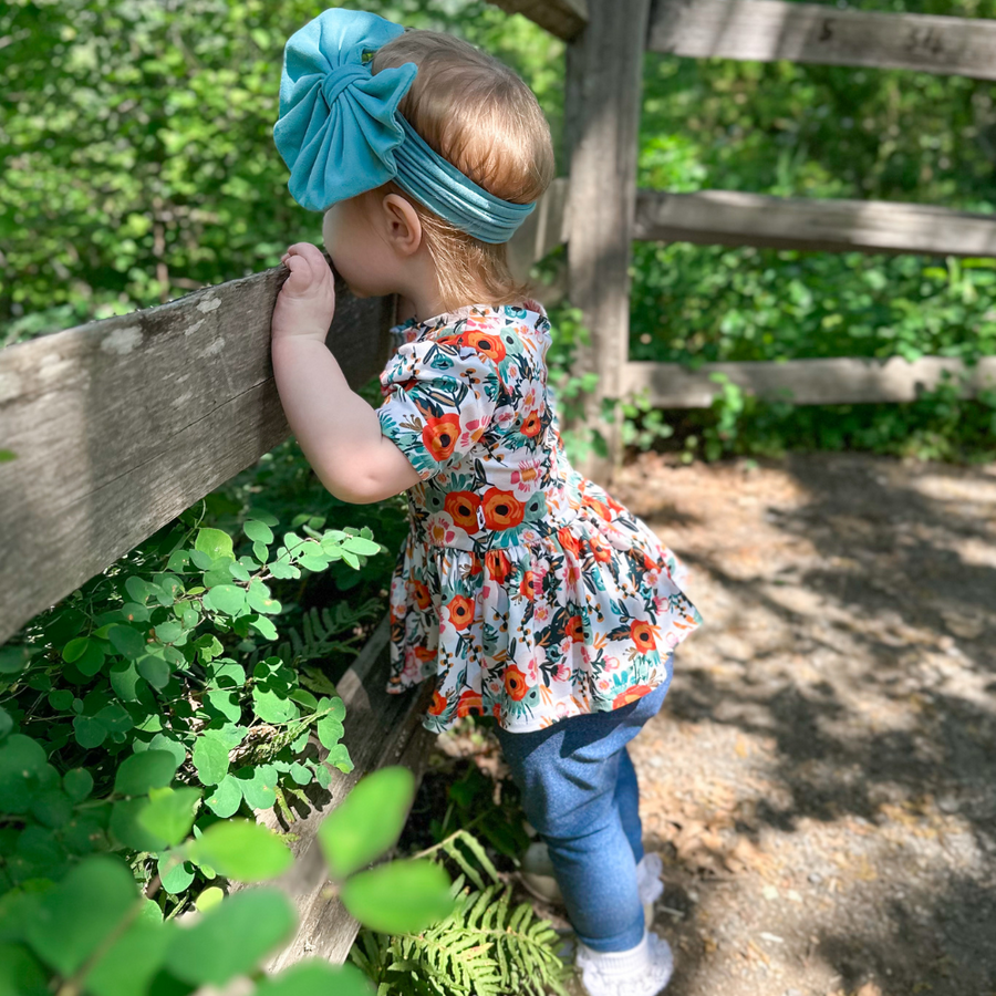 Short Sleeve Peplum Top - Ginny