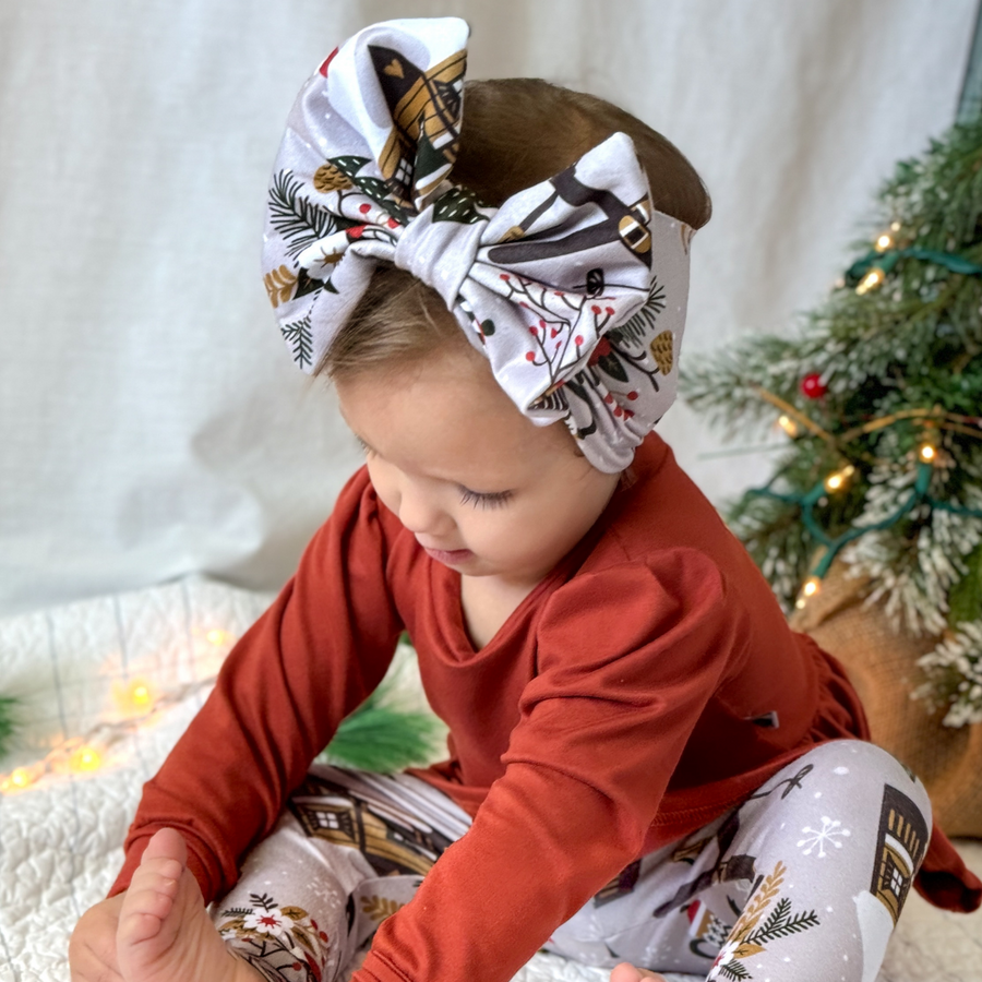 Big Bow Headband - Cozy Chalet