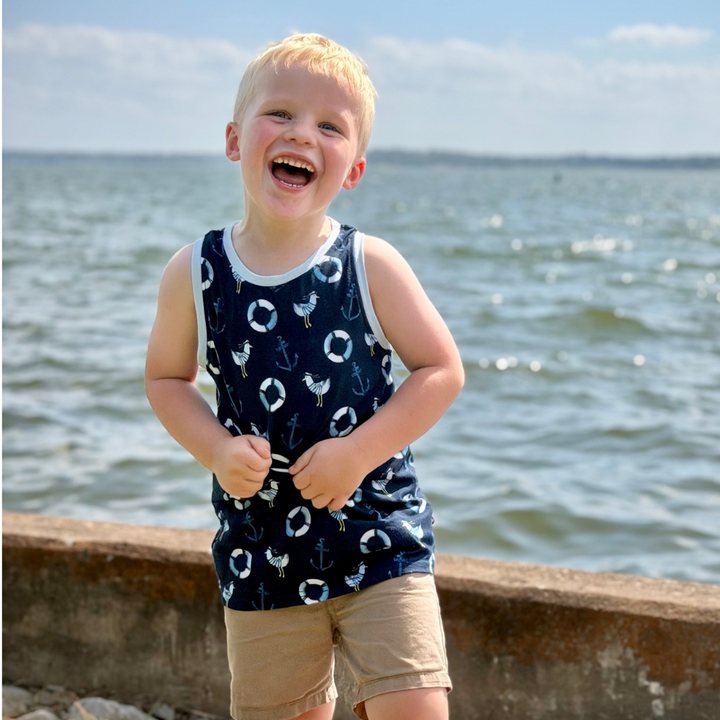 Bamboo Tank Top in Seas The Day