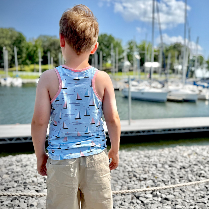 Bamboo Tank Top in A Boat Time