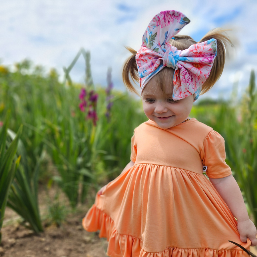 Twirl Dress - Tangerine