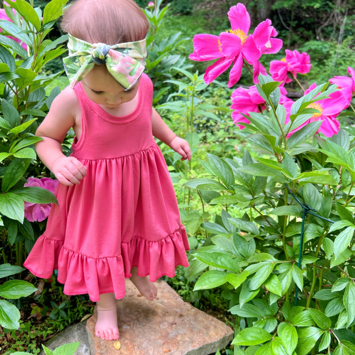 Tank Twirl Dress - Coral