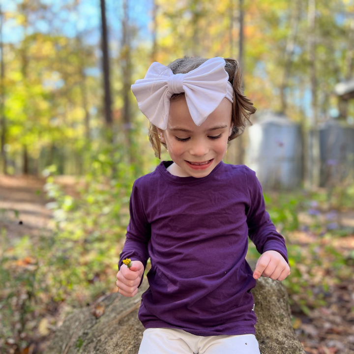 Naturals - Long Sleeve T-shirt - Eggplant