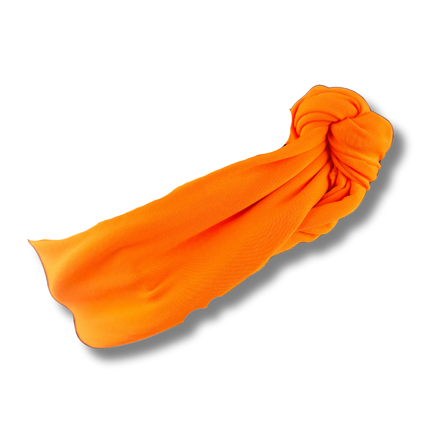 Tie-On Headband - High Voltage Orange