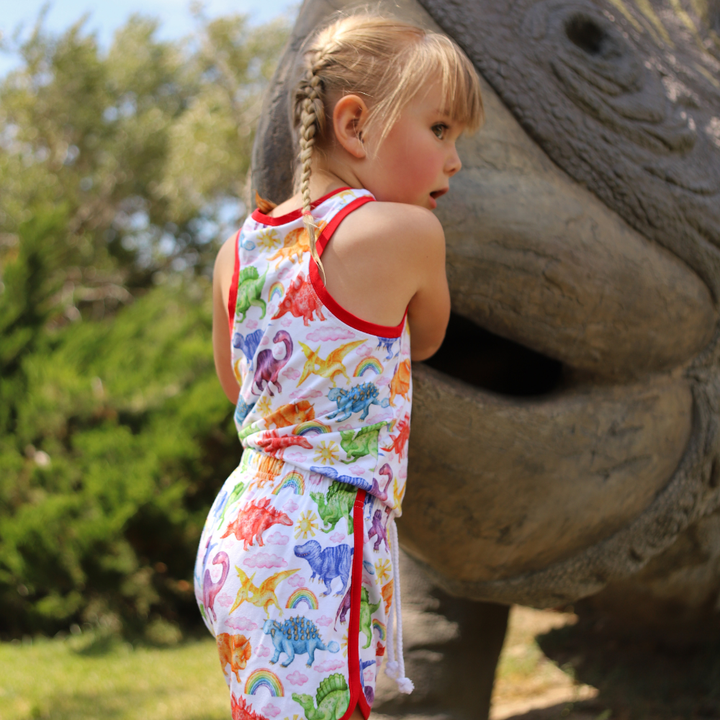 Bamboo Tank Top in Jurassic Joy