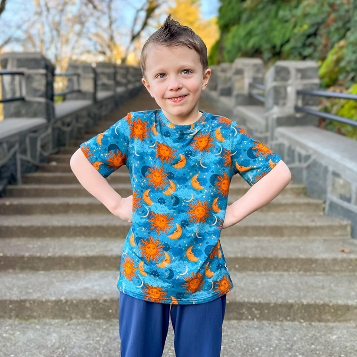 Bamboo Short Sleeve Crew Neck Tee in Sol Mates