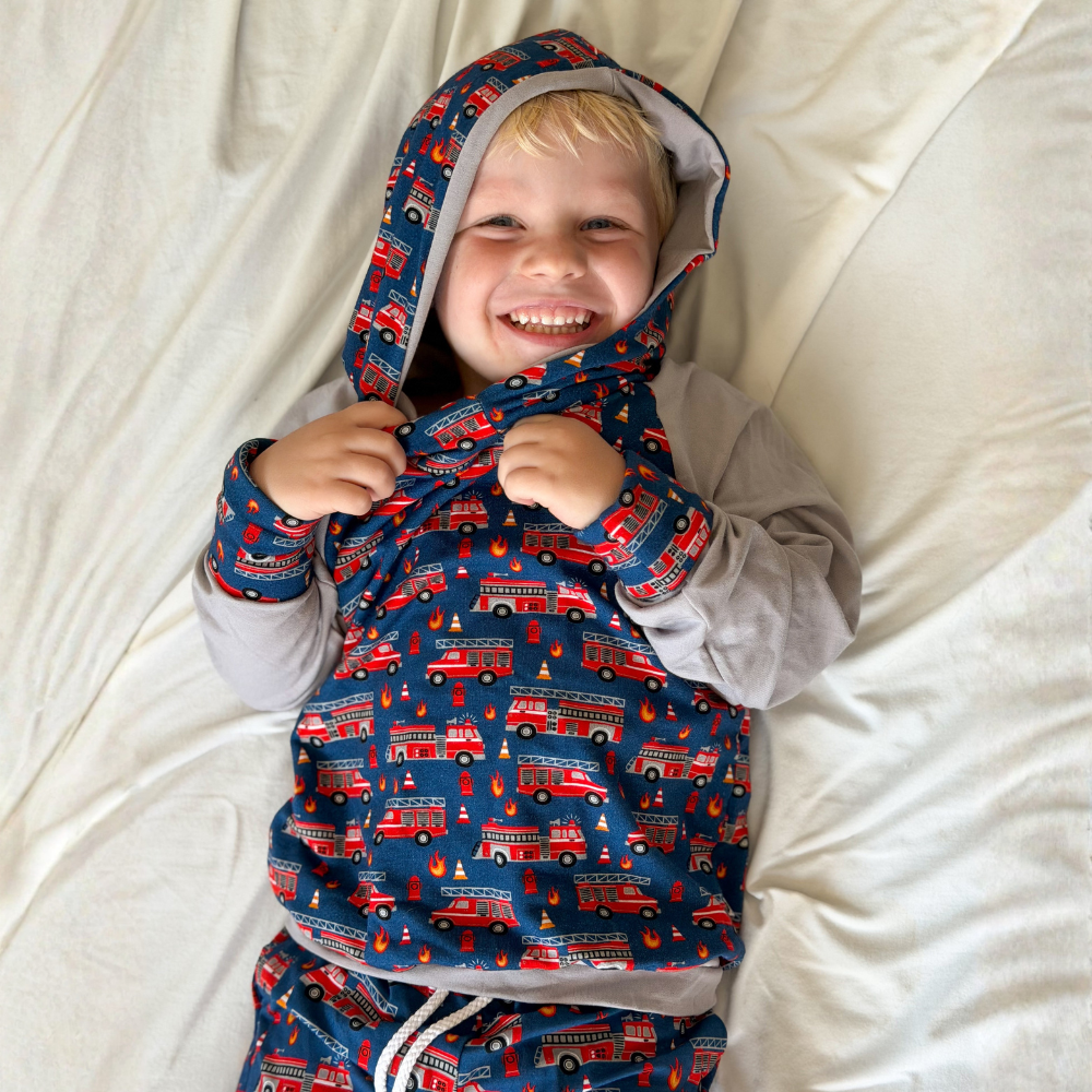 Bamboo Hoodie in Ladder 10