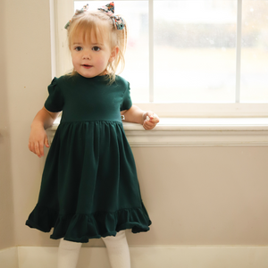 Naturals - Twirl Dress - Blue Spruce