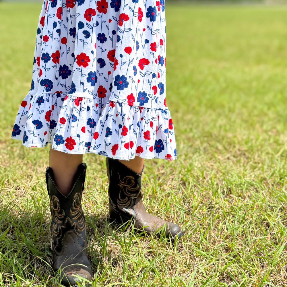 Bamboo Tank Twirl Dress in Liberty