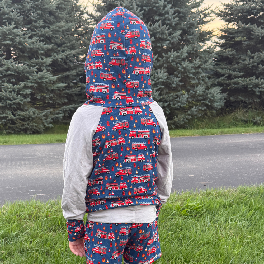 Bamboo Hoodie in Ladder 10