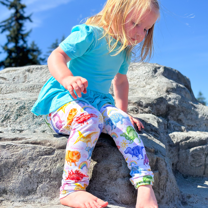 Bamboo Leggings in Jurassic Joy