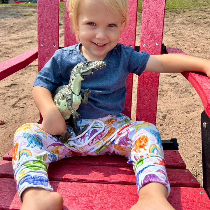 Bamboo Jogger Pants in Jurassic Joy