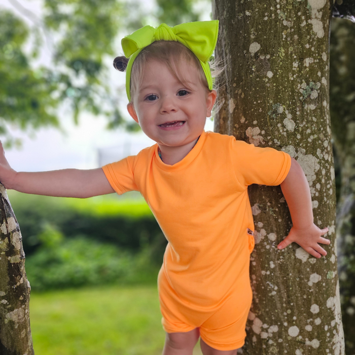 Short Sleeve Jumper - High Voltage Orange