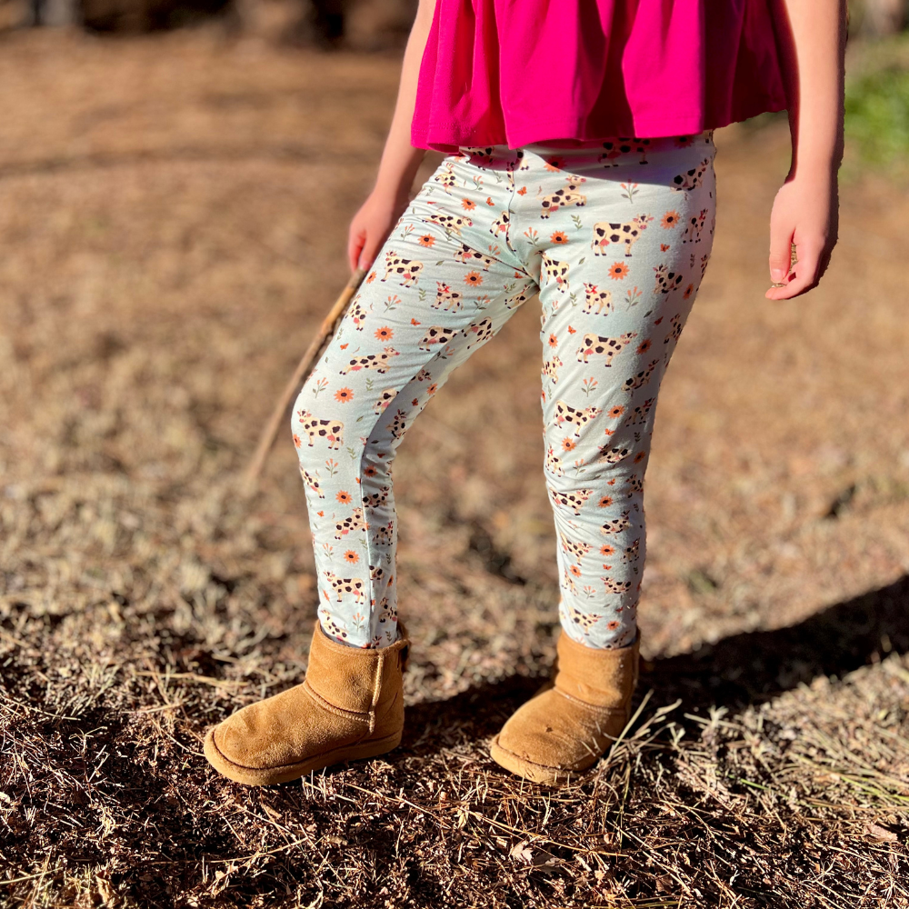 Bamboo Leggings in Moo & You