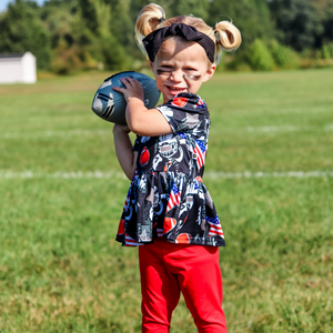 Short Sleeve Peplum Top - All American