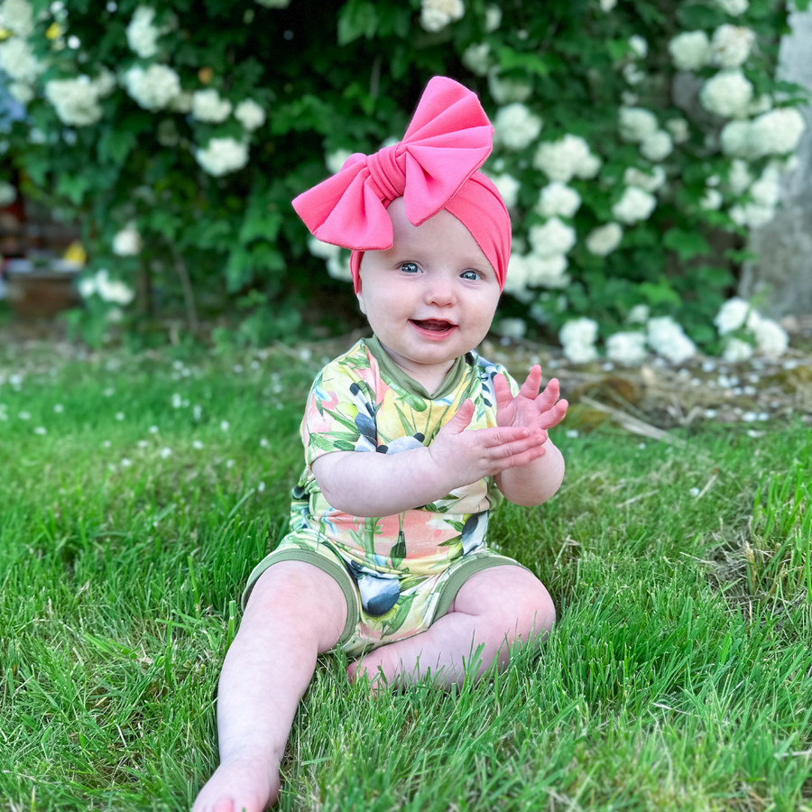 Big Bow Headband - Coral