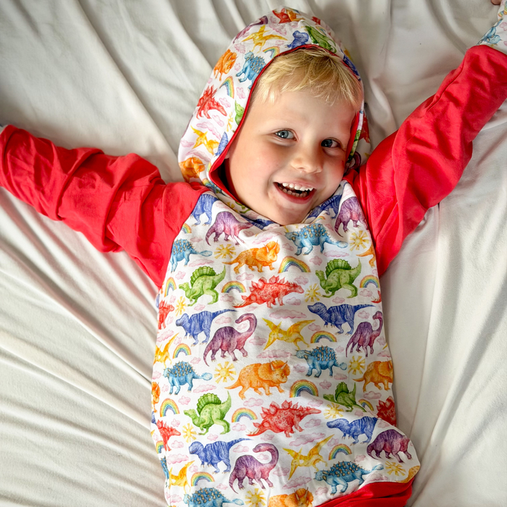 Bamboo Hoodie in Jurassic Joy