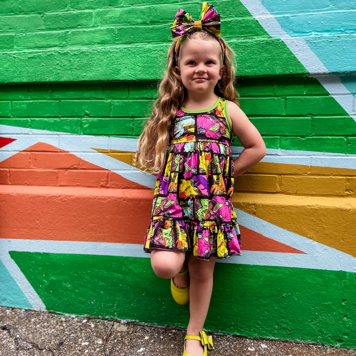 Tank Twirl Dress - Rad Raptor