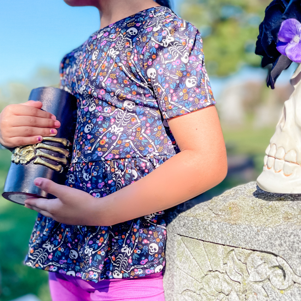 Spooky Throwback Peplum Top