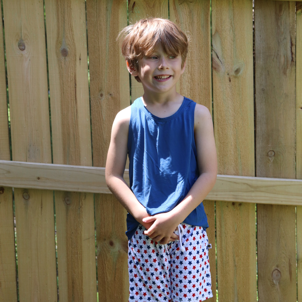 Bamboo Tank Top in Twilight Blue
