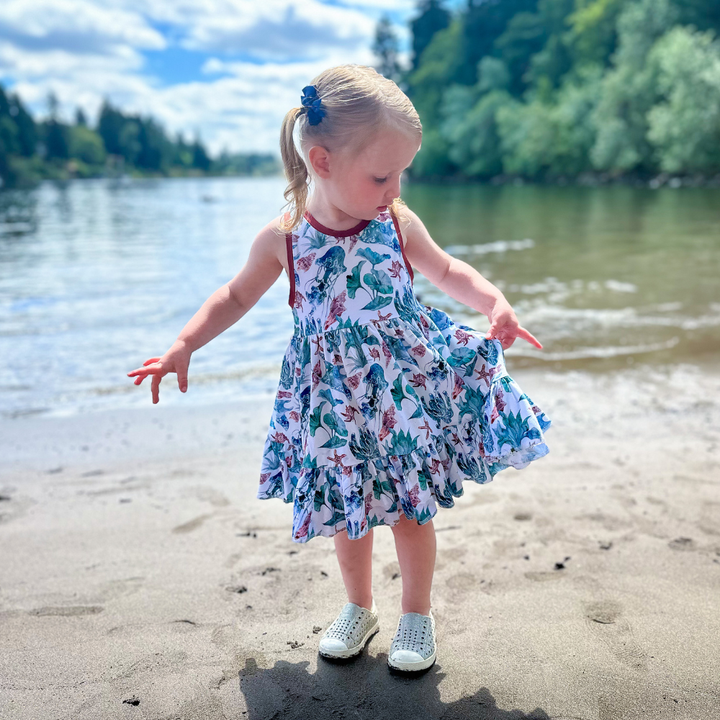 Bamboo Tank Twirl Dress in Catch Some Rays