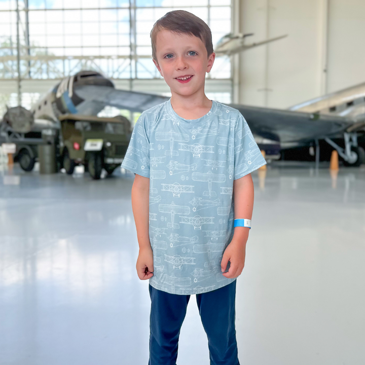 Bamboo Short Sleeve Crew Neck Tee in Orville