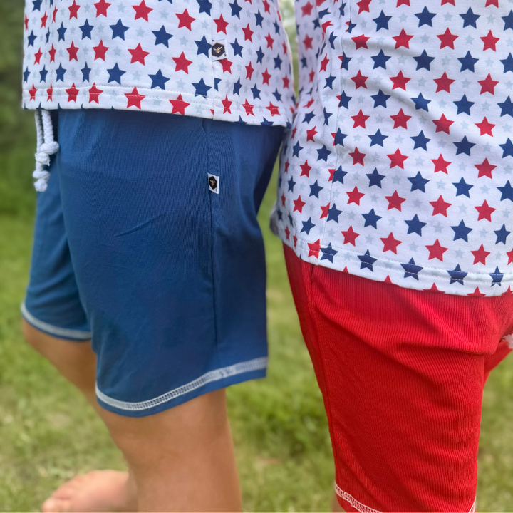 Bamboo Jogger Shorts in Twilight Blue