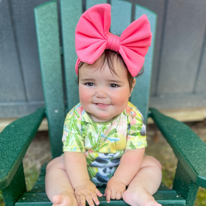 Big Bow Headband - Coral