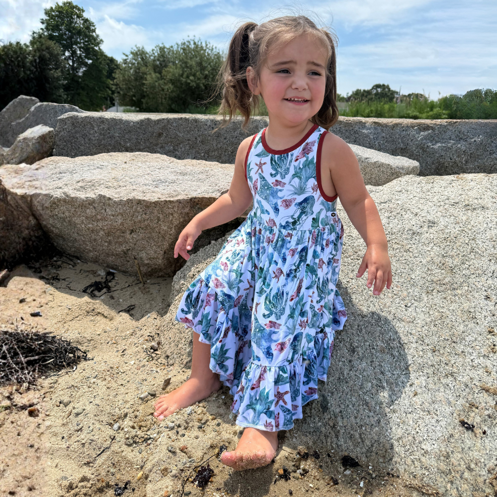 Bamboo Tank Twirl Dress in Catch Some Rays