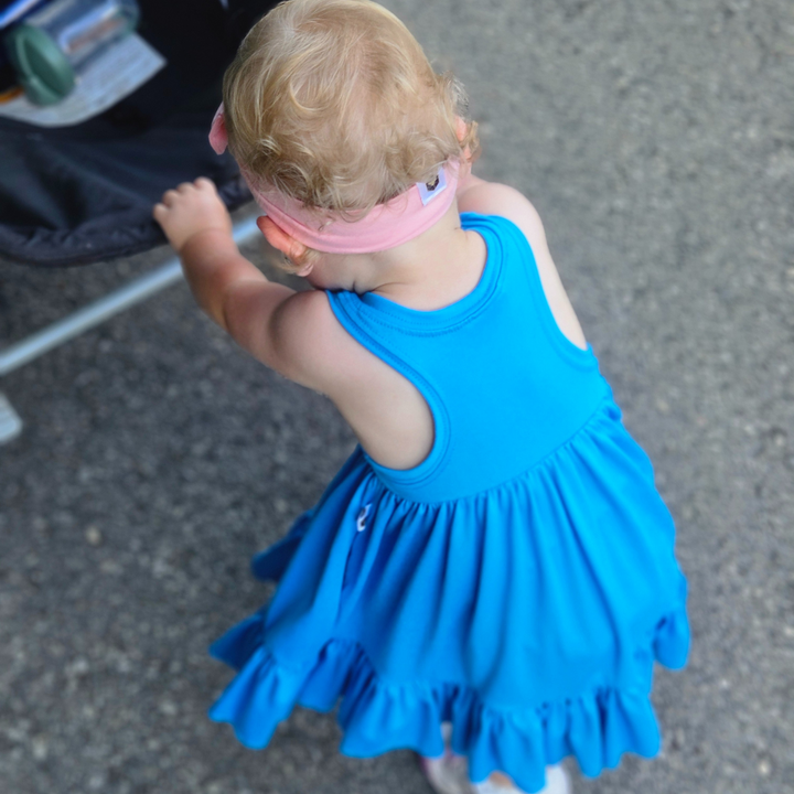 Tank Twirl Dress - Blue Scuba