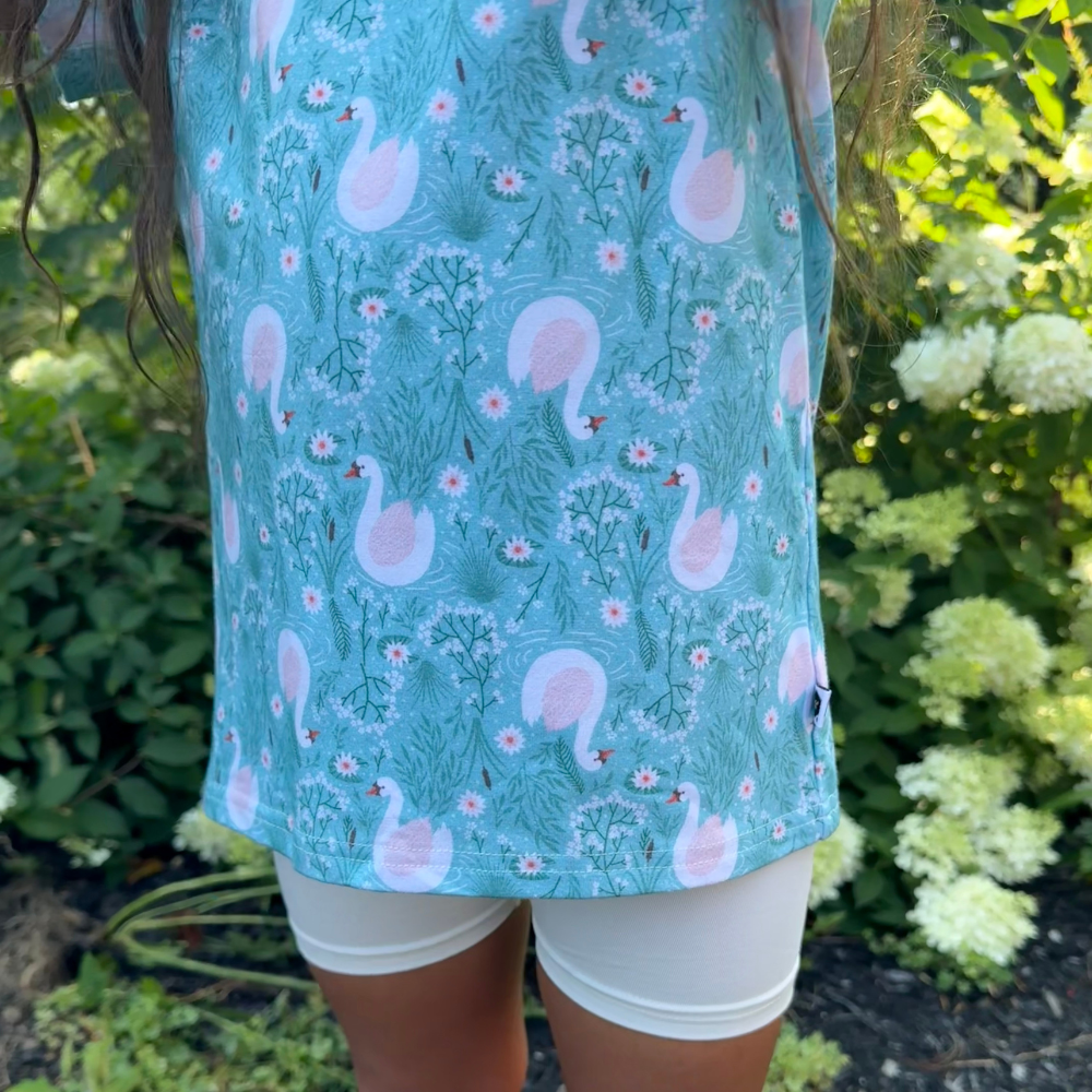 Bamboo Short Sleeve Crew Neck Tee in Odette