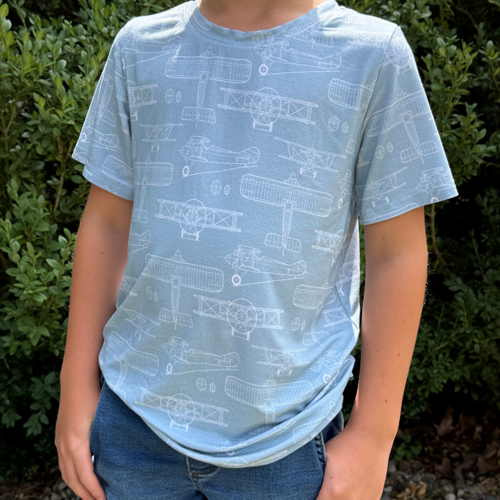 Bamboo Short Sleeve Crew Neck Tee in Orville