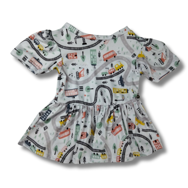 Short Sleeve Peplum Top - In Motion