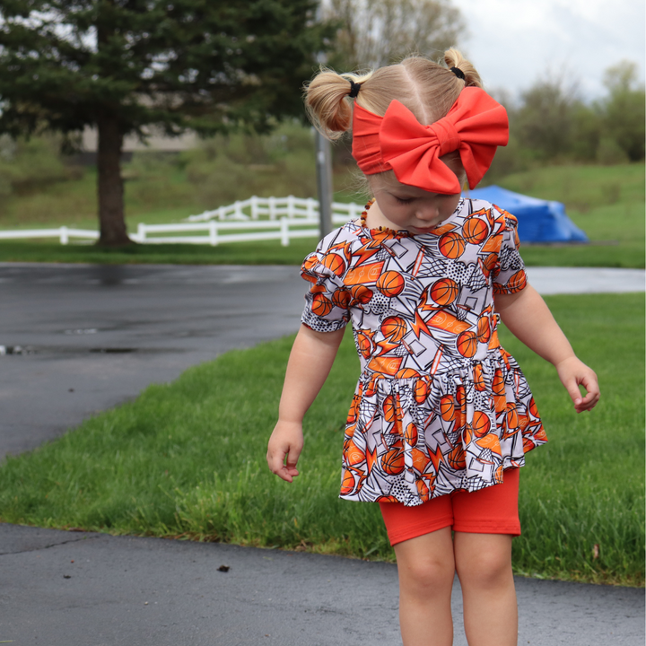 Big Bow Headband - Papaya