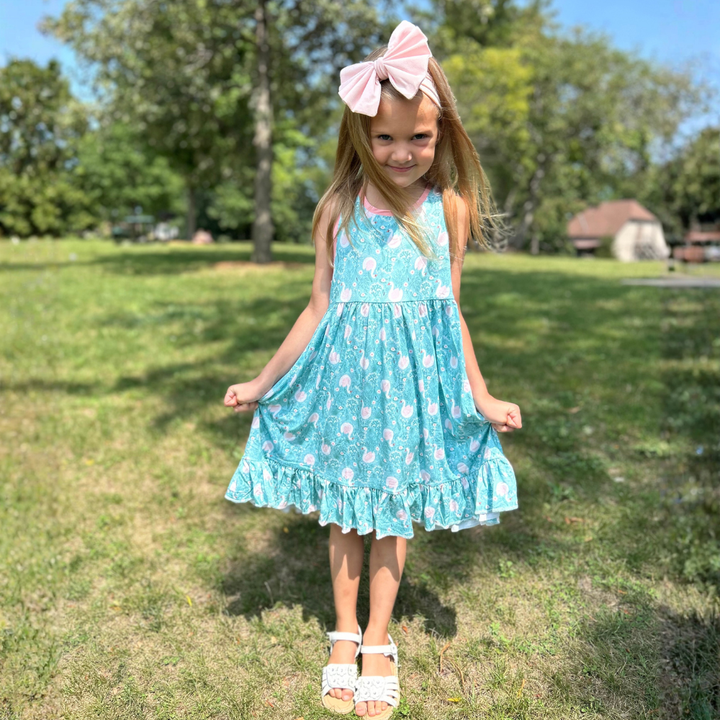 Bamboo Tank Twirl Dress in Odette