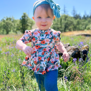 Short Sleeve Peplum Top - Ginny