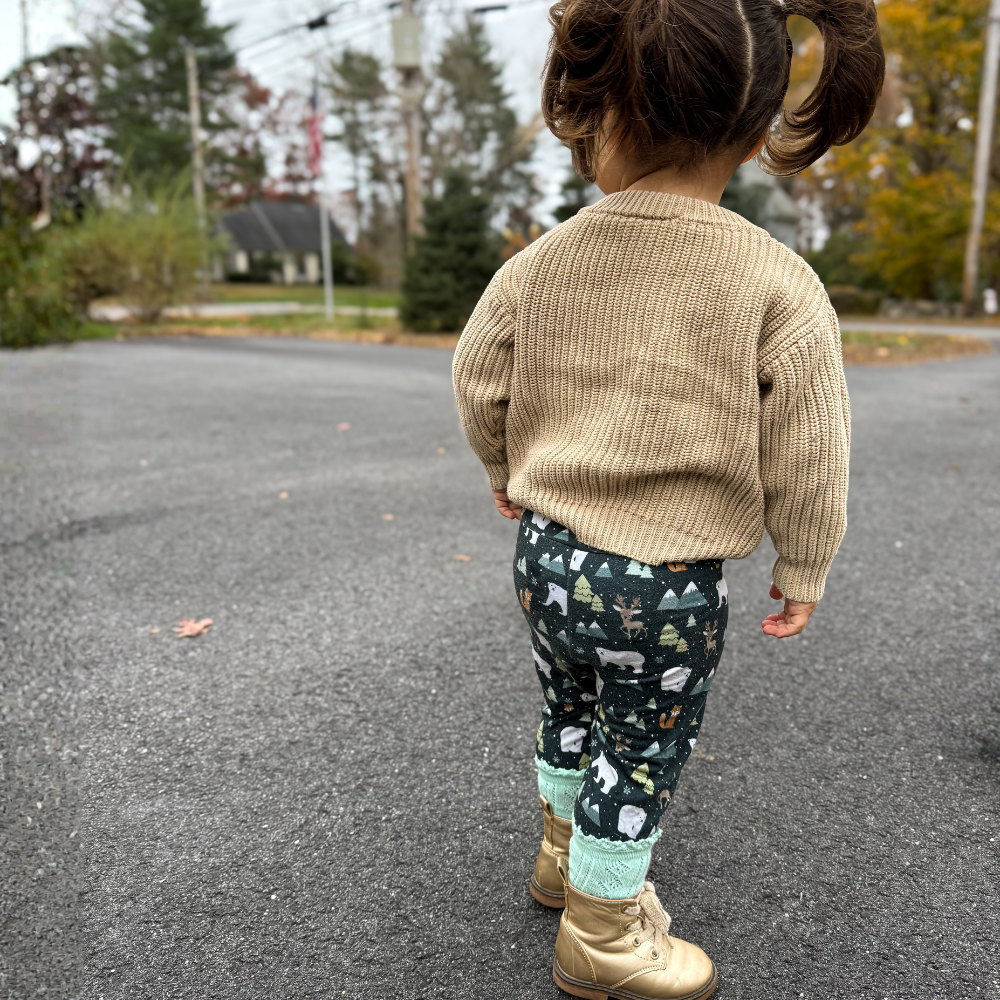 Bamboo Leggings in Polar Pals