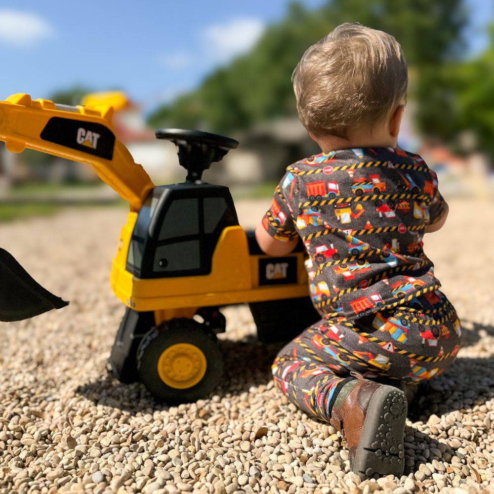 Short Sleeve Romper - Haulin'