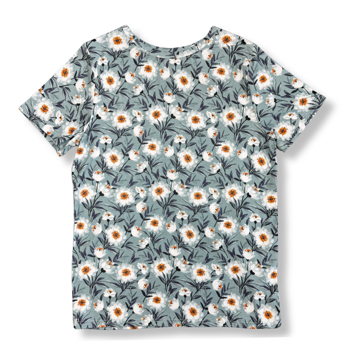 Bamboo Adult Short Sleeve Crew Neck Tee in Agnes