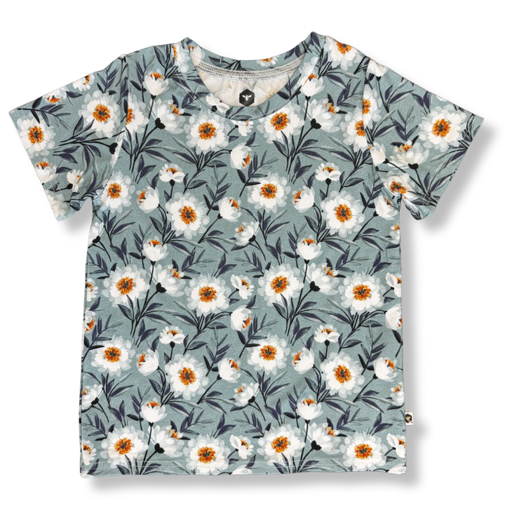Bamboo Short Sleeve Crew Neck Tee in Agnes