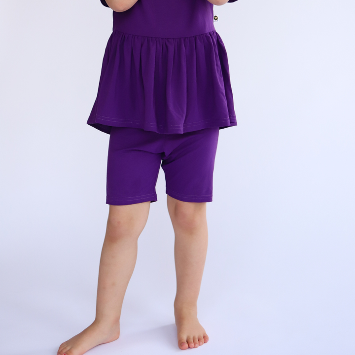 Bamboo Cartwheel Shorts in Amethyst
