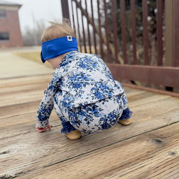 Bamboo Long Sleeve Romper in Anastasia